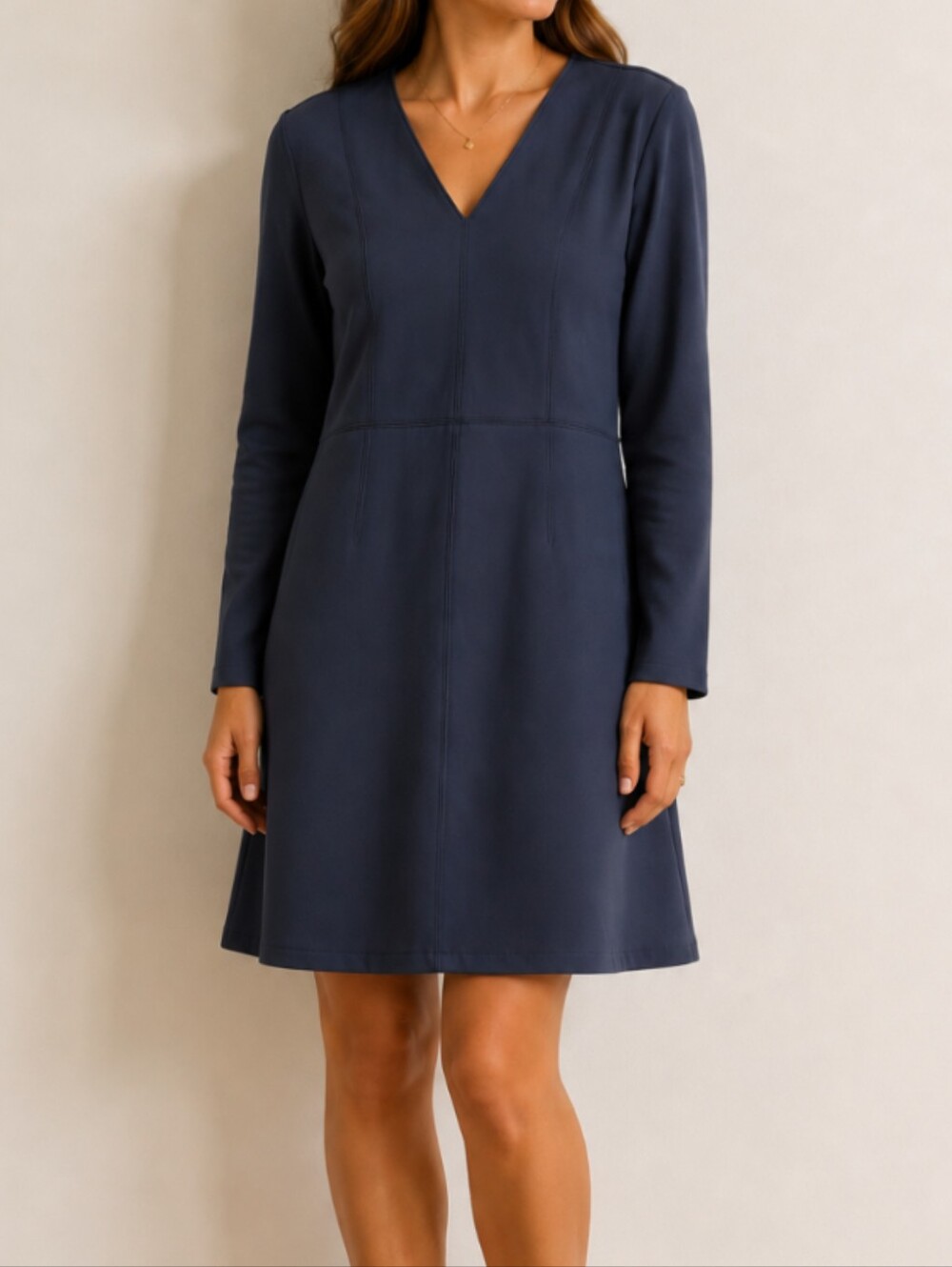 Calvin Klein V-Neck A-line Dress